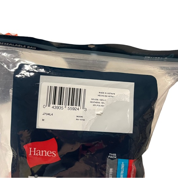 Hanes Tagless ComfortBlend 4 Pack Boxer Briefs Size M - Picture 6 of 6